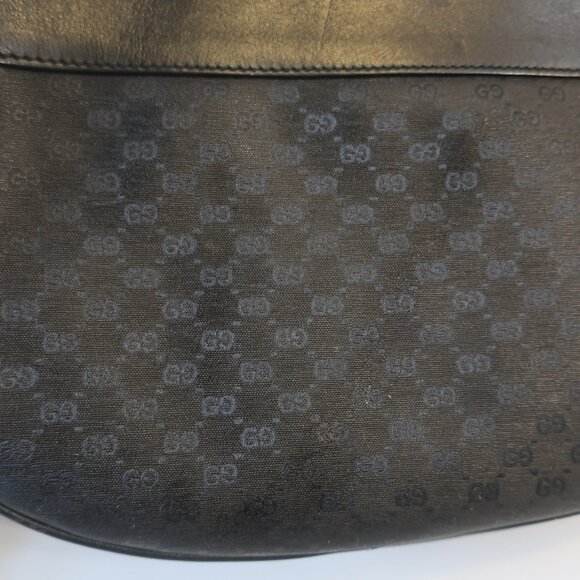 Authentic Womens Gucci Black Guccissima Sherry Web Ophidia Crossbody Handbag - Picture 6 of 16